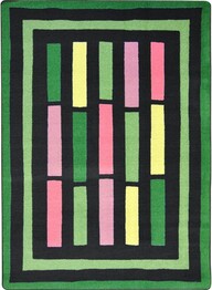 Joy Carpets Kid Essentials Traffic Jam Green